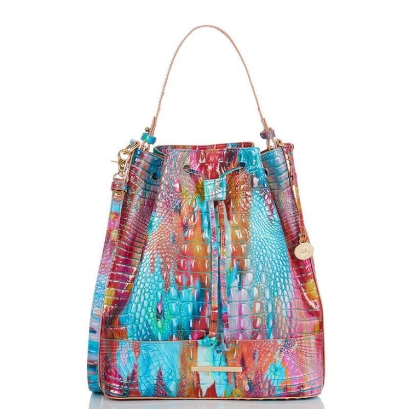 Multicolor Women's Brahmin Marlowe Bucket Bags | 0763SREYC