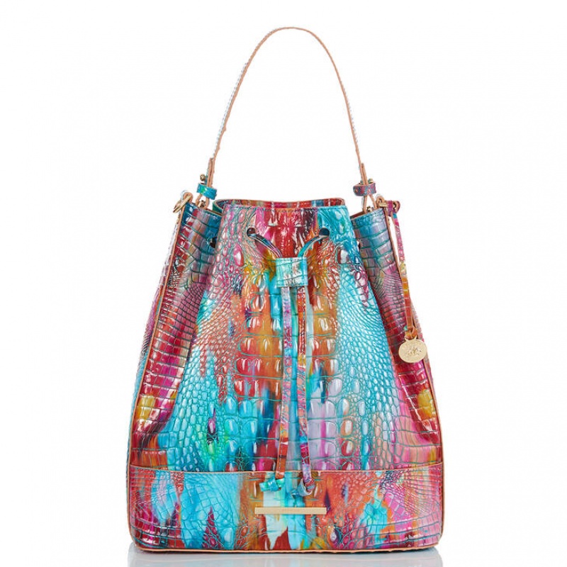 Multicolor Women\'s Brahmin Marlowe Bucket Bags | 0763SREYC