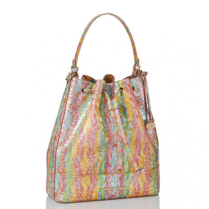 Multicolor Women's Brahmin Marlowe Bucket Bags | 1875PLCTA