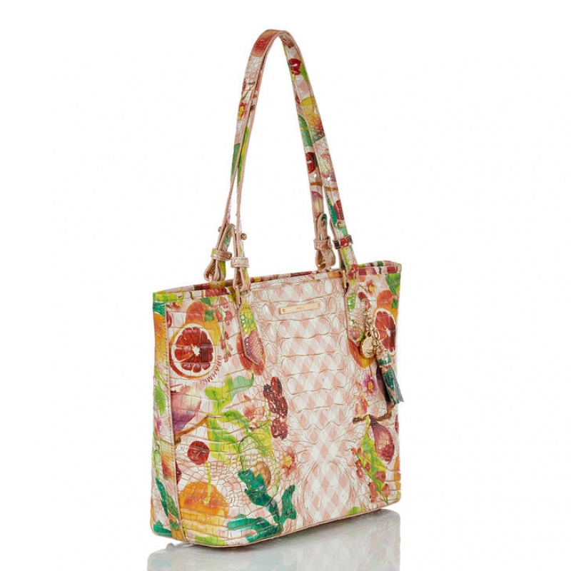 Multicolor Women's Brahmin Medium Asher Tote Bags | 5376UQBDS