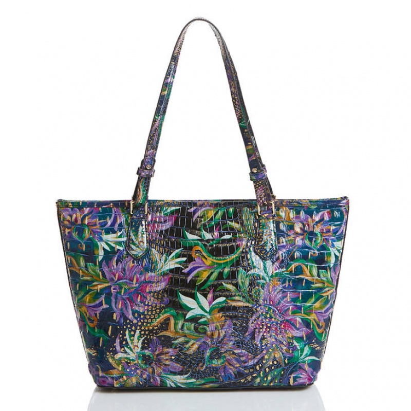 Multicolor Women's Brahmin Medium Asher Tote Bags | 7182YAKSF