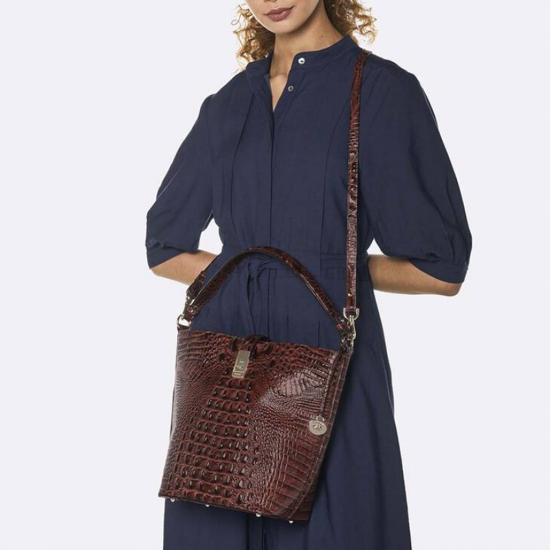 Multicolor Women's Brahmin Shira Bucket Bags | 8631BALKP