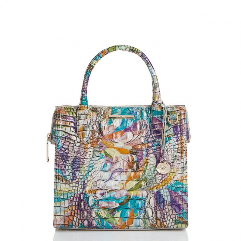 Multicolor Women\'s Brahmin Small Caroline Satchel Bags | 1968MAUXO