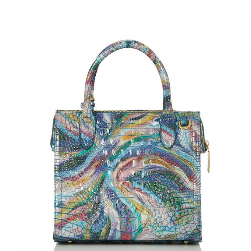 Multicolor Women's Brahmin Small Caroline Satchel Bags | 7923VNBPD