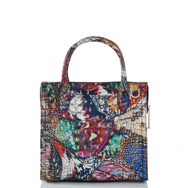 Multicolor Women's Brahmin Small Caroline Satchel Bags | 4803ENUXA