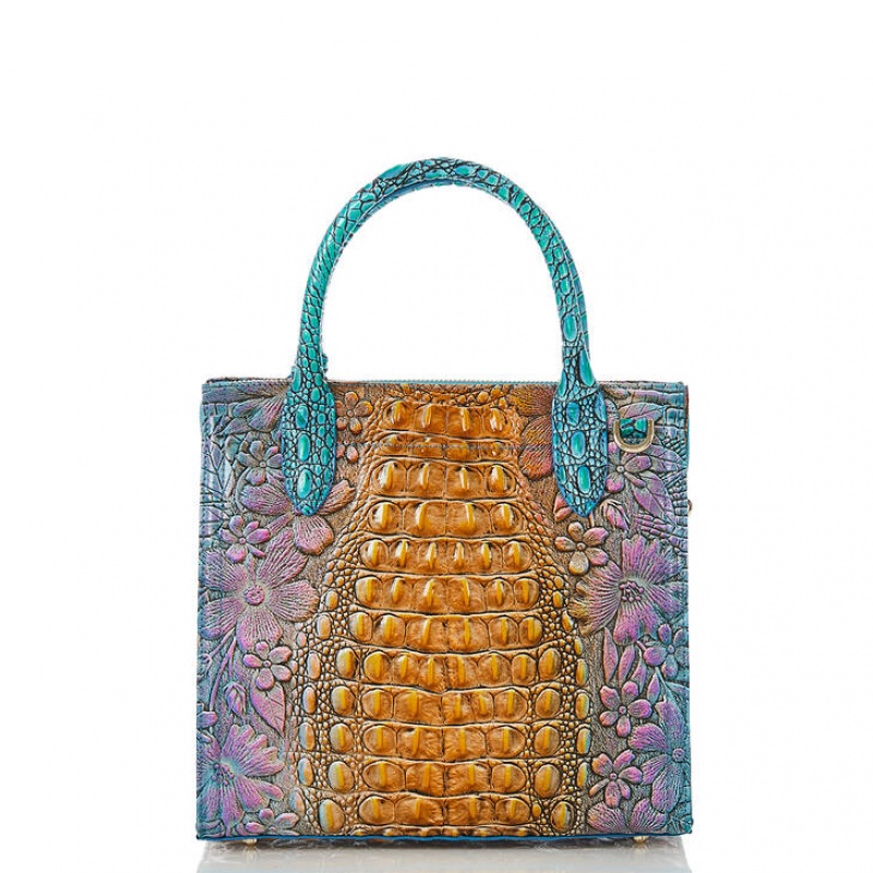 Multicolor Women's Brahmin Small Caroline Satchel Bags | 1803YZODH