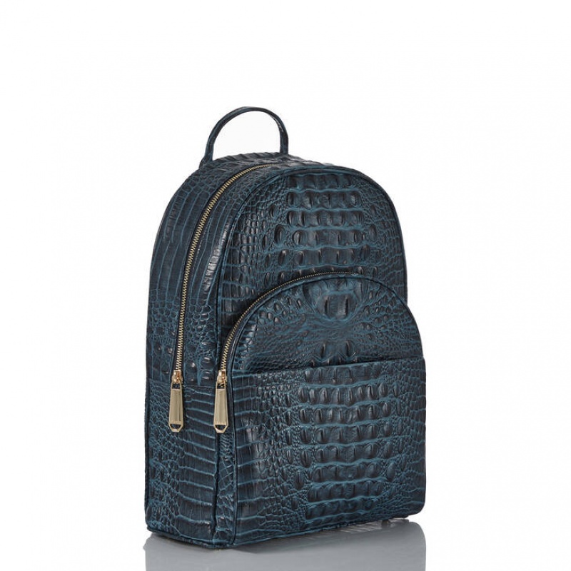 Navy Women\'s Brahmin Dartmouth Backpack Backpacks | 7103REDLC