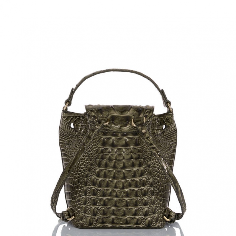 Olive Women's Brahmin Kendall Backpacks | 7061HAGPY