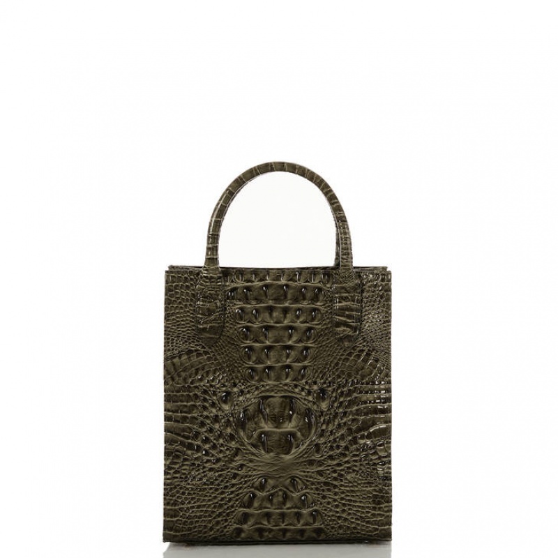 Olive Women's Brahmin Moira Tote Bags | 0486UEZDF