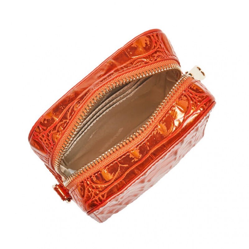 Orange Women's Brahmin Cassia Crossbody Bags | 4731CFGRL