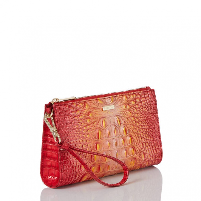 Orange Women's Brahmin Daisy Clutch Bags | 6459OJZGM