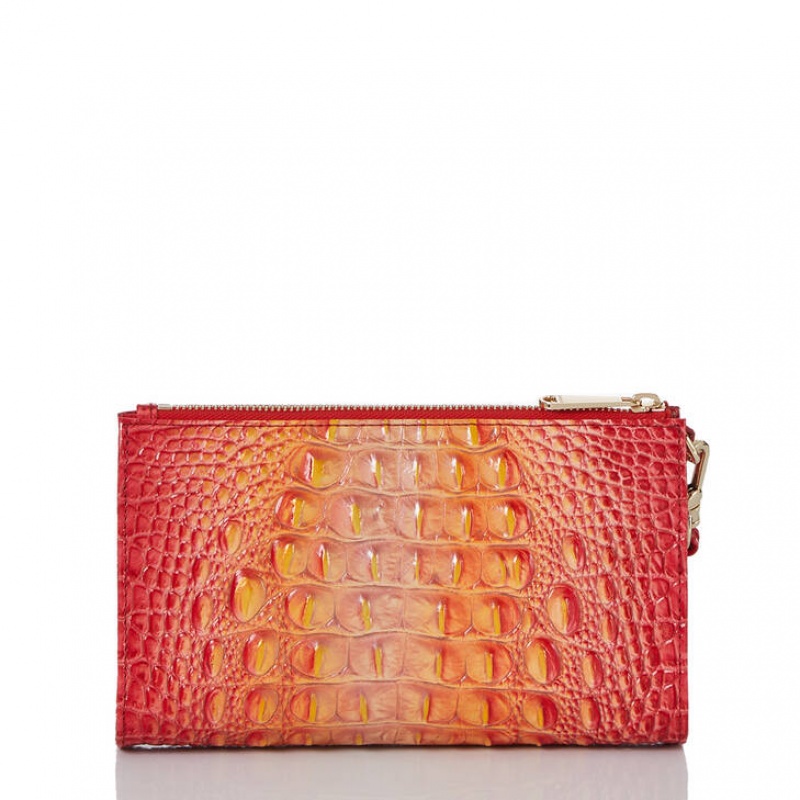 Orange Women's Brahmin Daisy Clutch Bags | 6459OJZGM