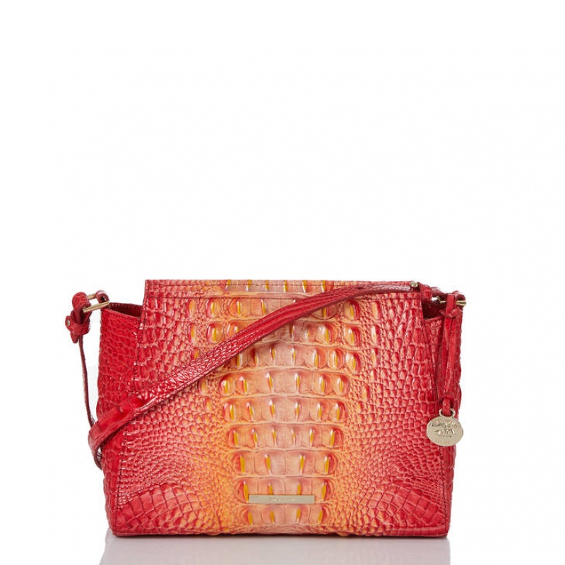 Orange Women\'s Brahmin Hillary Crossbody Bags | 4605XMOFK