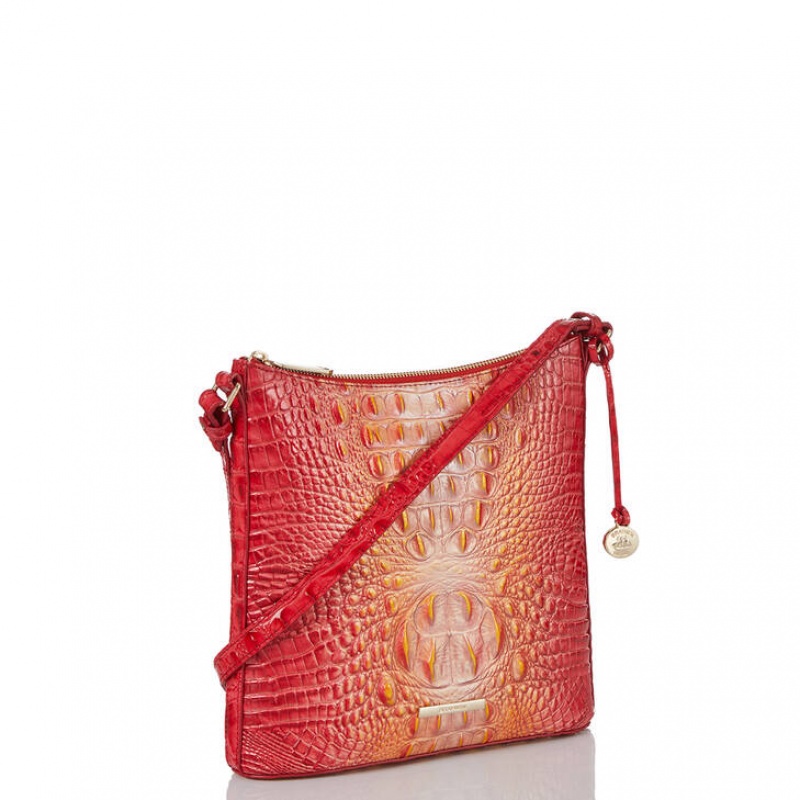 Orange Women's Brahmin Katie Crossbody Bags | 6092IJYXP