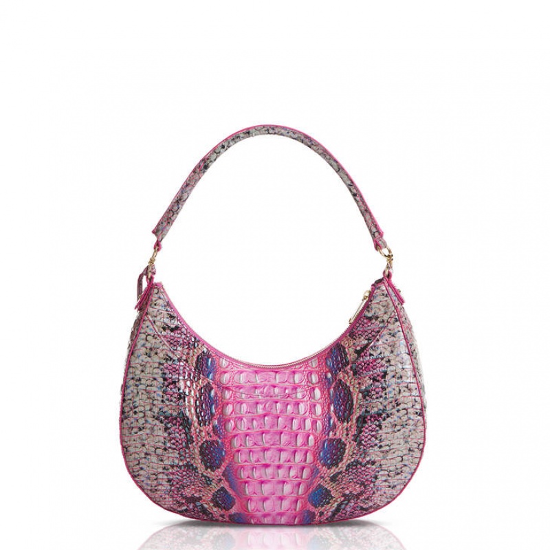 Pink Women's Brahmin Bekka Shoulder Bags | 8120OFSKD