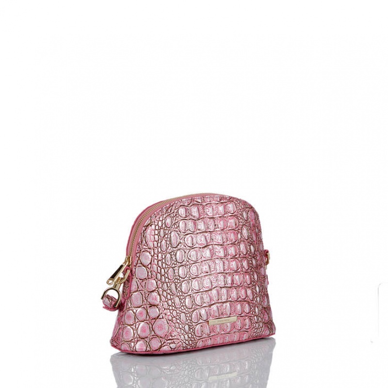 Pink Women\'s Brahmin Small Georgina Crossbody Bags | 0941DNUFA