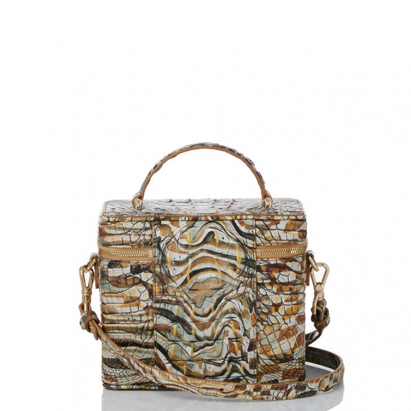 Platinum Women's Brahmin Chantal Crossbody Bags | 0479FVMHL