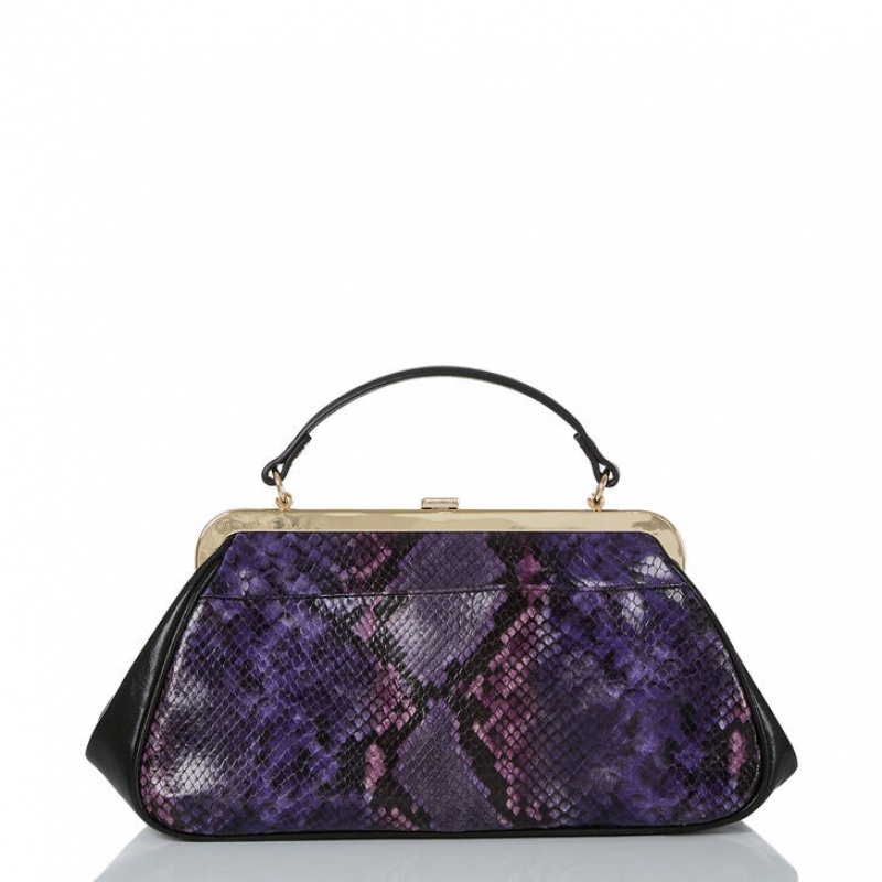 Purple Women's Brahmin Emmett Crossbody Bags | 8943HZQFJ