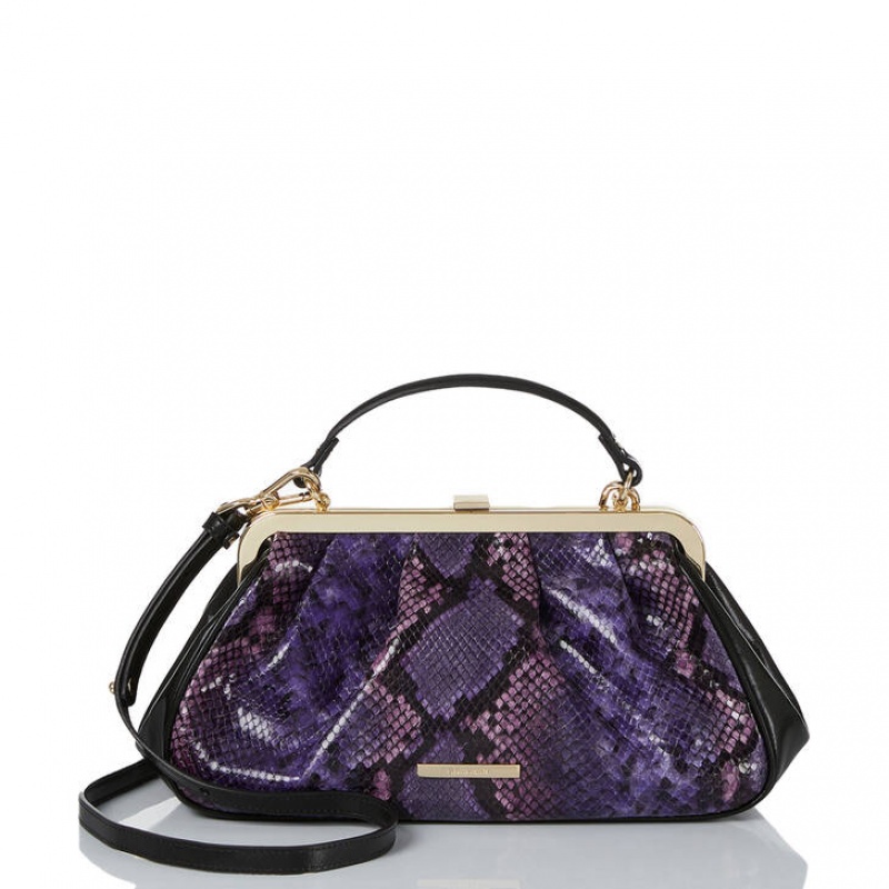 Purple Women\'s Brahmin Emmett Crossbody Bags | 8943HZQFJ