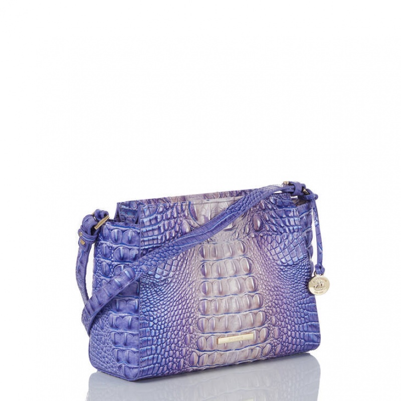 Purple Women's Brahmin Hillary Crossbody Bags | 2386QIJES