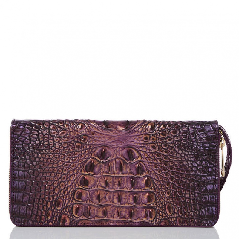 Purple Women's Brahmin Skyler Travel Bags | 1756TEOVN