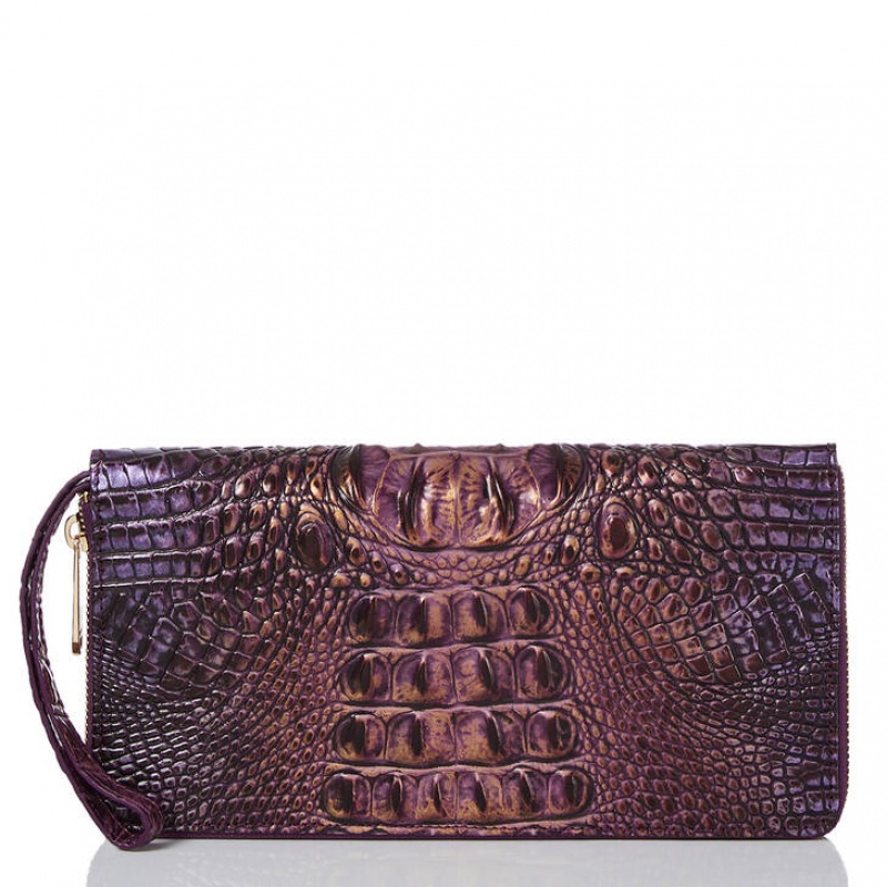 Purple Women\'s Brahmin Skyler Travel Bags | 1756TEOVN