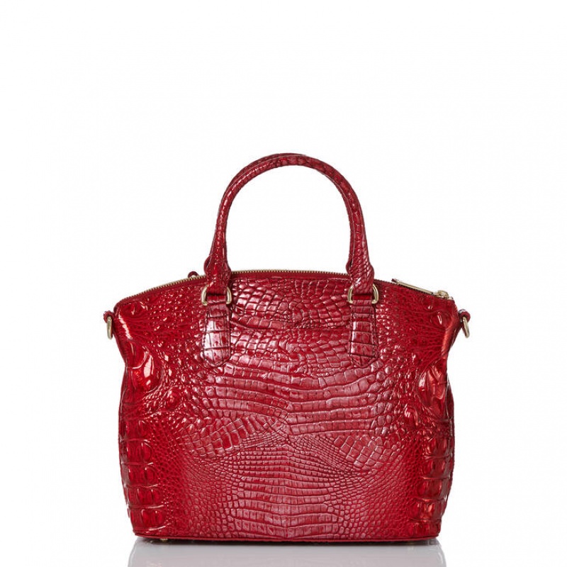 Red Women's Brahmin Duxbury Satchel Bags | 9823RVPWL