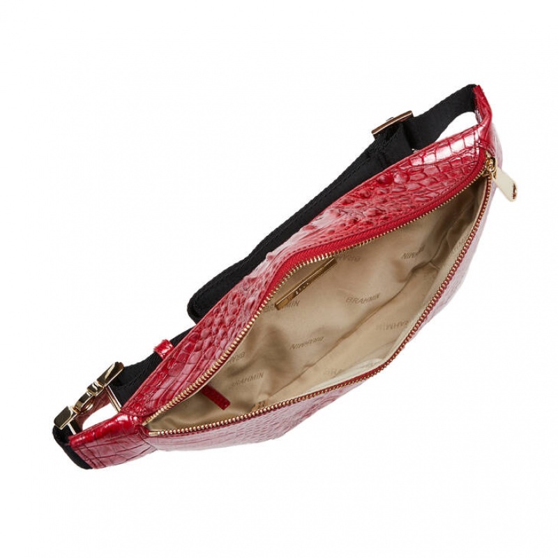 Red Women's Brahmin Harker Travel Bags | 5910ETJML