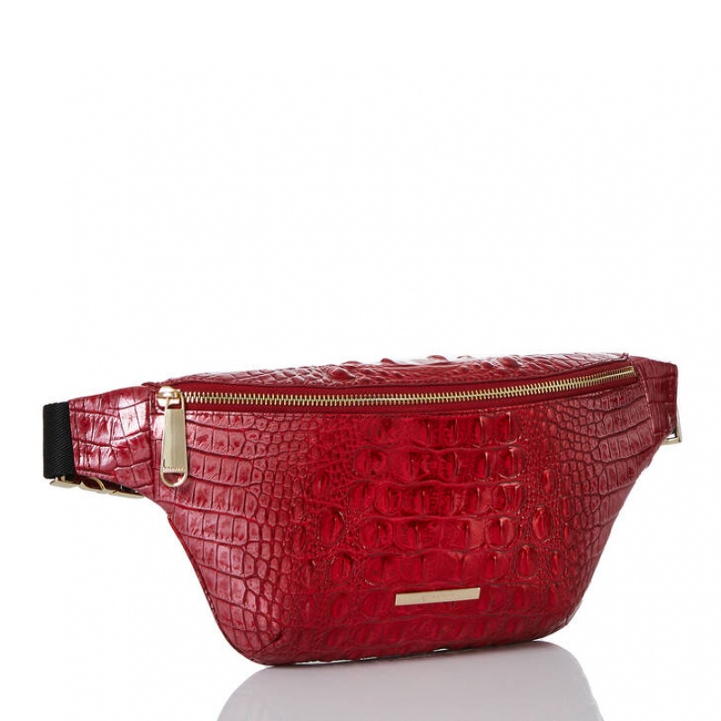 Red Women\'s Brahmin Harker Travel Bags | 5910ETJML