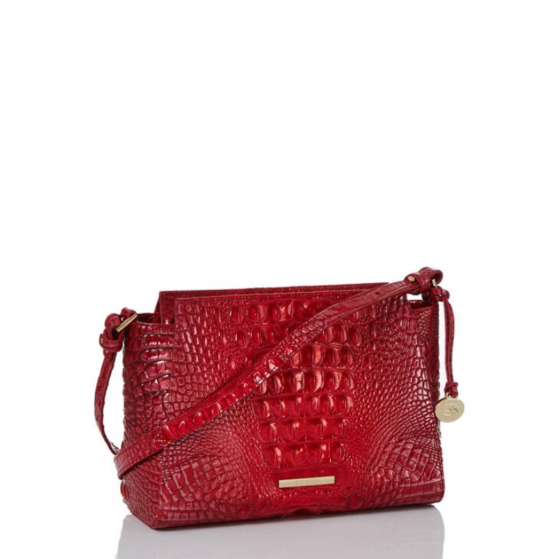 Red Women's Brahmin Hillary Crossbody Bags | 2356YIMSG