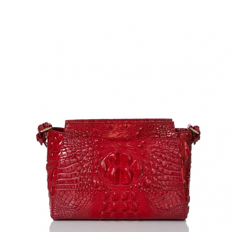 Red Women's Brahmin Hillary Crossbody Bags | 2356YIMSG