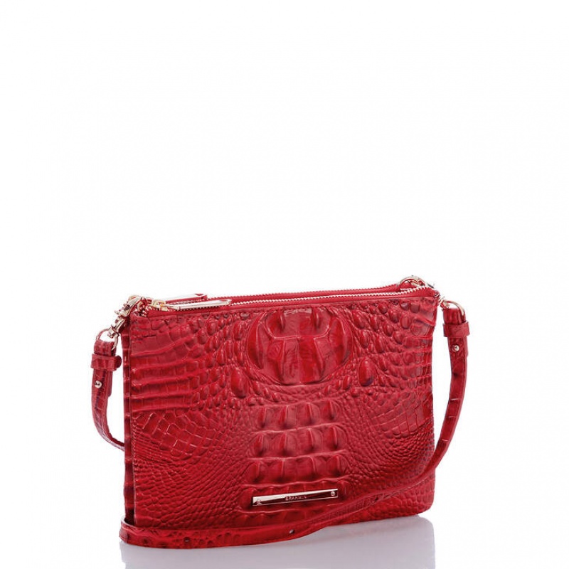 Red Women's Brahmin Perri Crossbody Bags | 7610LJEUM