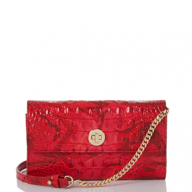 Red Women\'s Brahmin Polina Crossbody Bags | 8065KJIAF