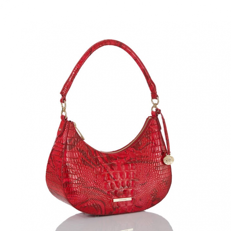 Red Women\'s Brahmin Small Bekka Shoulder Bags | 6082DYPXH