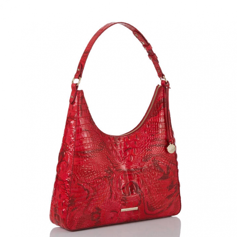 Red Women's Brahmin Tabitha Shoulder Bags | 4972DWGPO