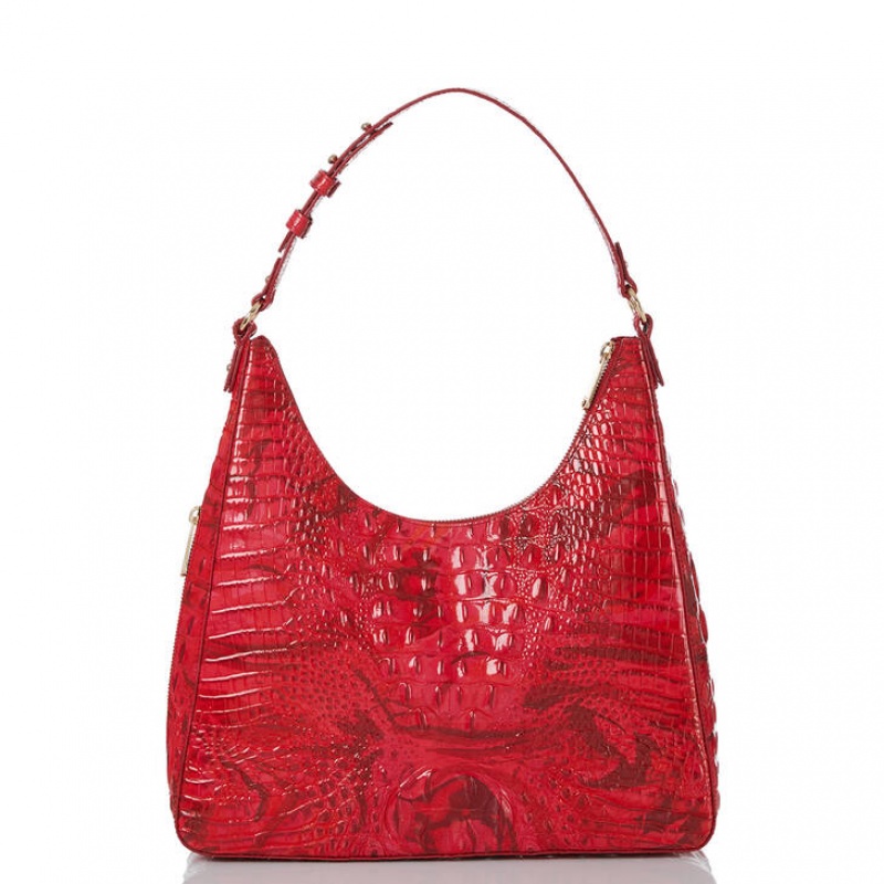 Red Women's Brahmin Tabitha Shoulder Bags | 4972DWGPO