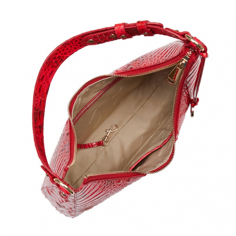 Red Women's Brahmin Tabitha Shoulder Bags | 4972DWGPO