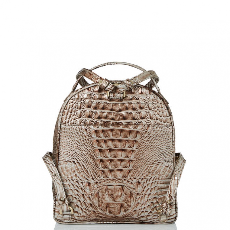 Silver Women's Brahmin Chelcy Backpacks | 5210EDMBF