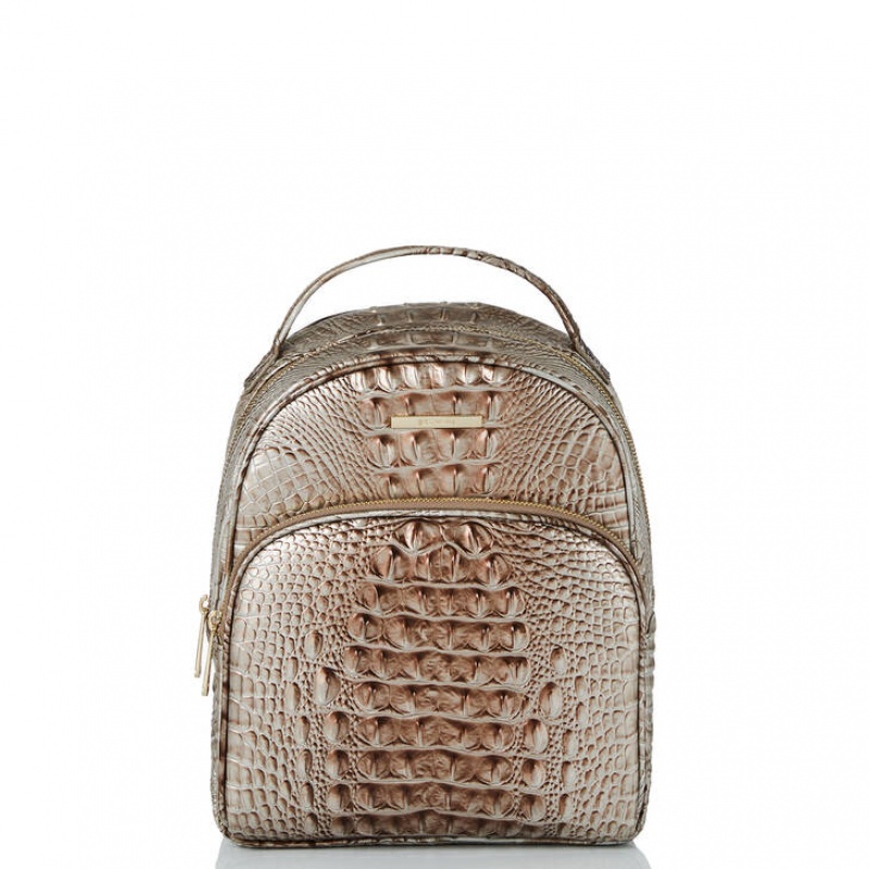 Silver Women\'s Brahmin Chelcy Backpacks | 5210EDMBF