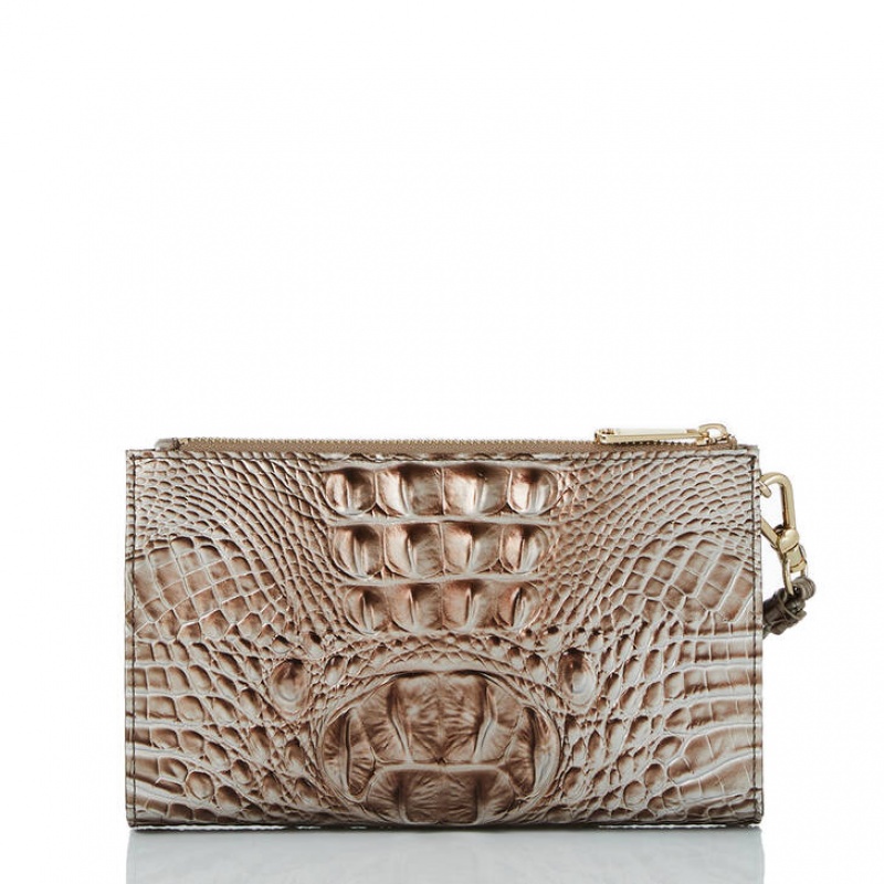 Silver Women's Brahmin Daisy Clutch Bags | 2905KGLIJ