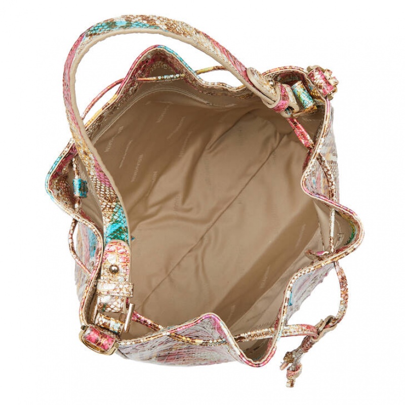 Snake Women's Brahmin Marlowe Bucket Bags | 5097HTMKN