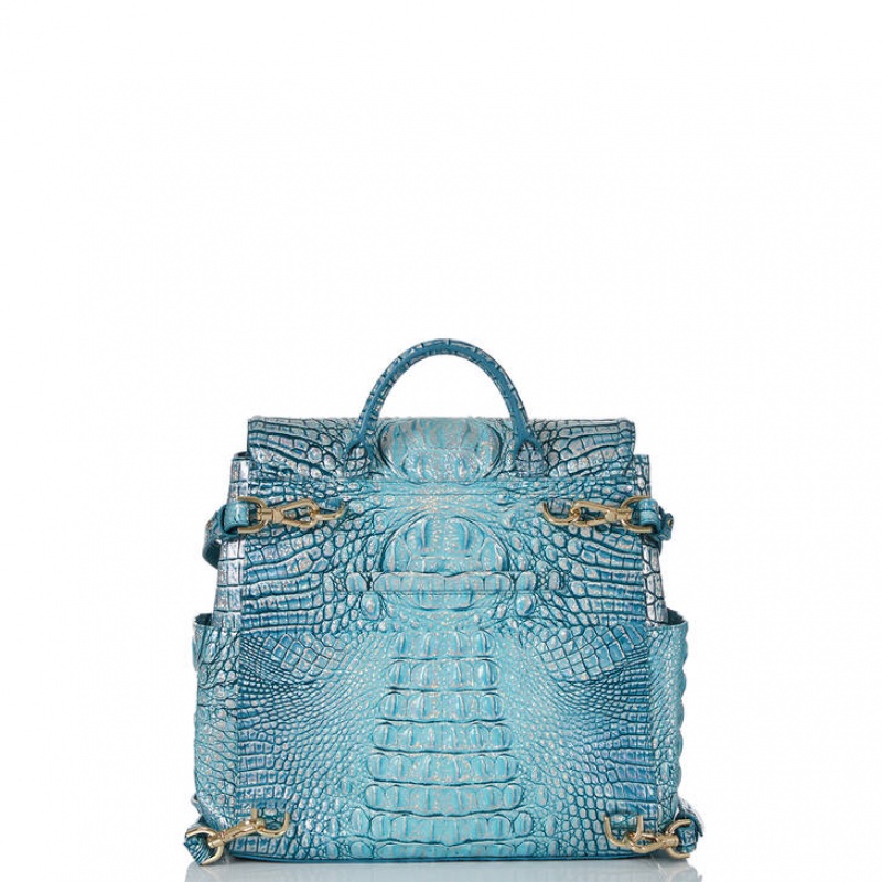 Turquoise Women's Brahmin Liz Backpacks | 6831CUJXF