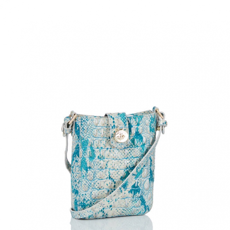 Turquoise Women's Brahmin Marley Crossbody Bags | 6145ZNCPF