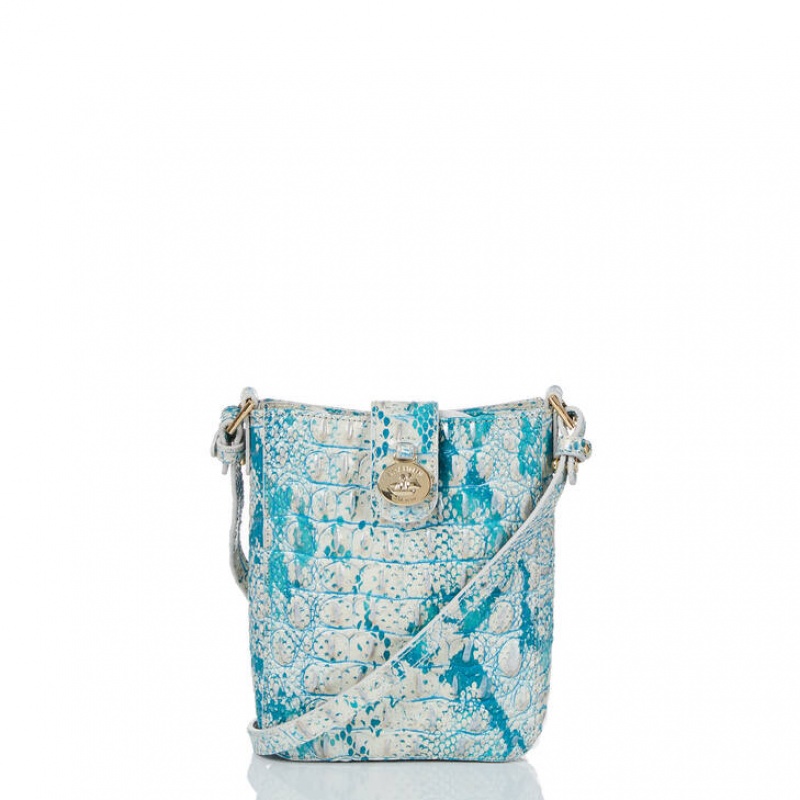 Turquoise Women\'s Brahmin Marley Crossbody Bags | 6145ZNCPF