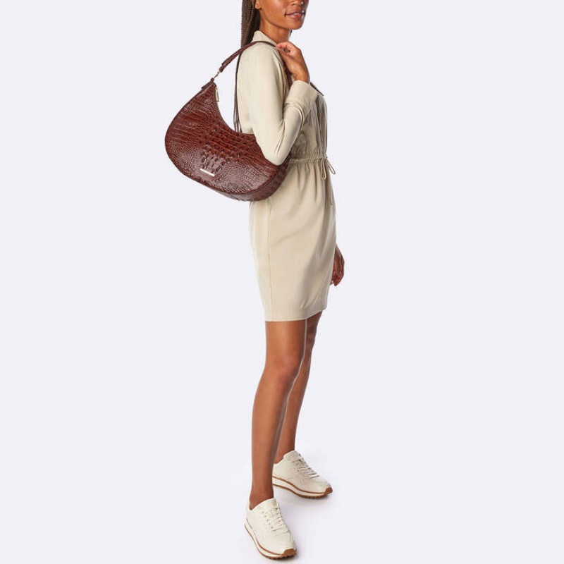 White Women's Brahmin Bekka Shoulder Bags | 5231EMXQB