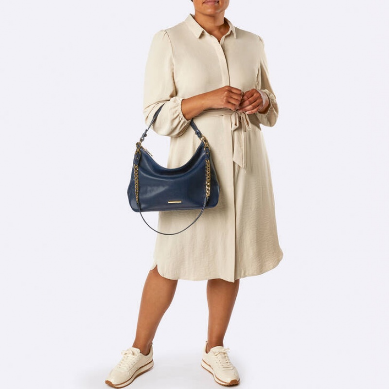 White Women's Brahmin Heather Shoulder Bags | 7682CHTRA