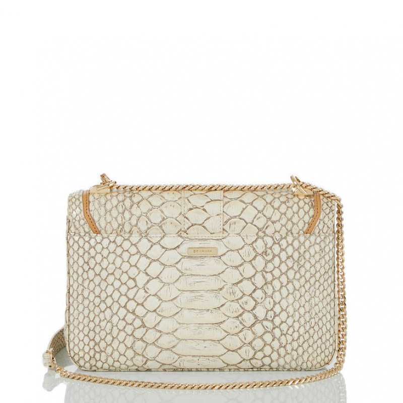 White Women's Brahmin Rosalie Crossbody Bags | 6349CWEMY