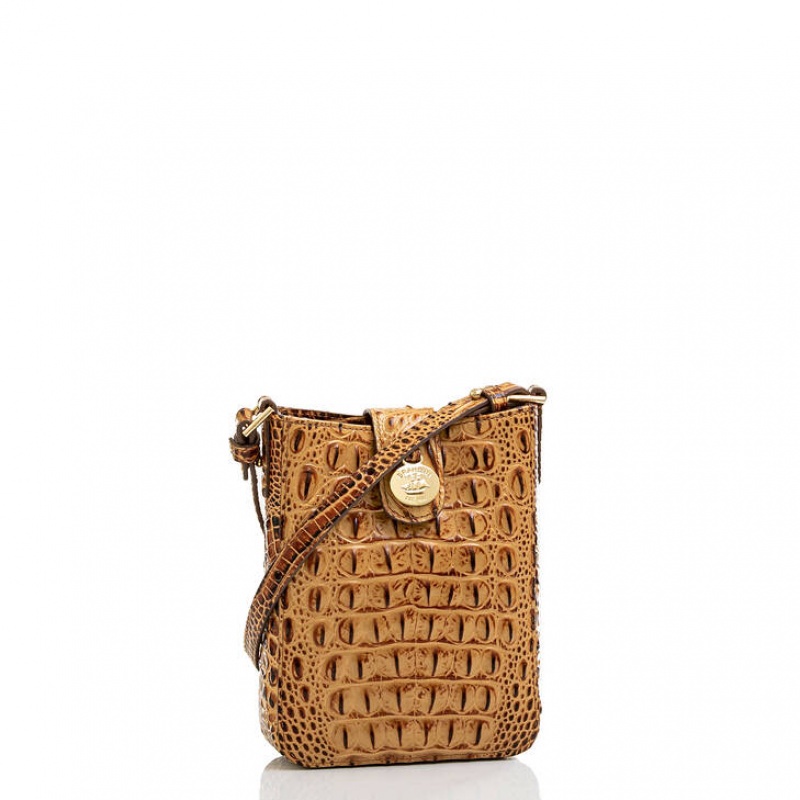 Yellow Women's Brahmin Marley Crossbody Bags | 9456BLKDY