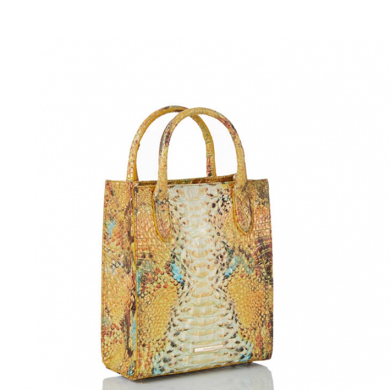 Yellow Women's Brahmin Moira Tote Bags | 8620VSCTF