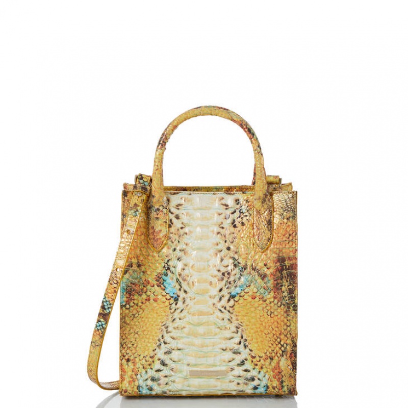 Yellow Women's Brahmin Moira Tote Bags | 8620VSCTF